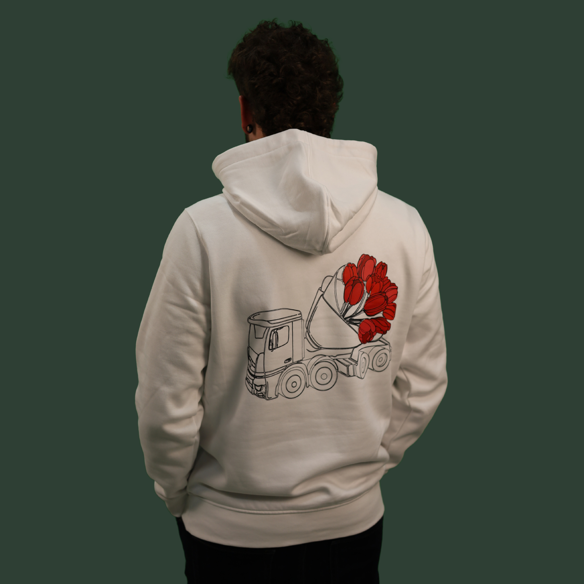 Hoodie Camion à tulipes – Conduite fleurie REGULAR