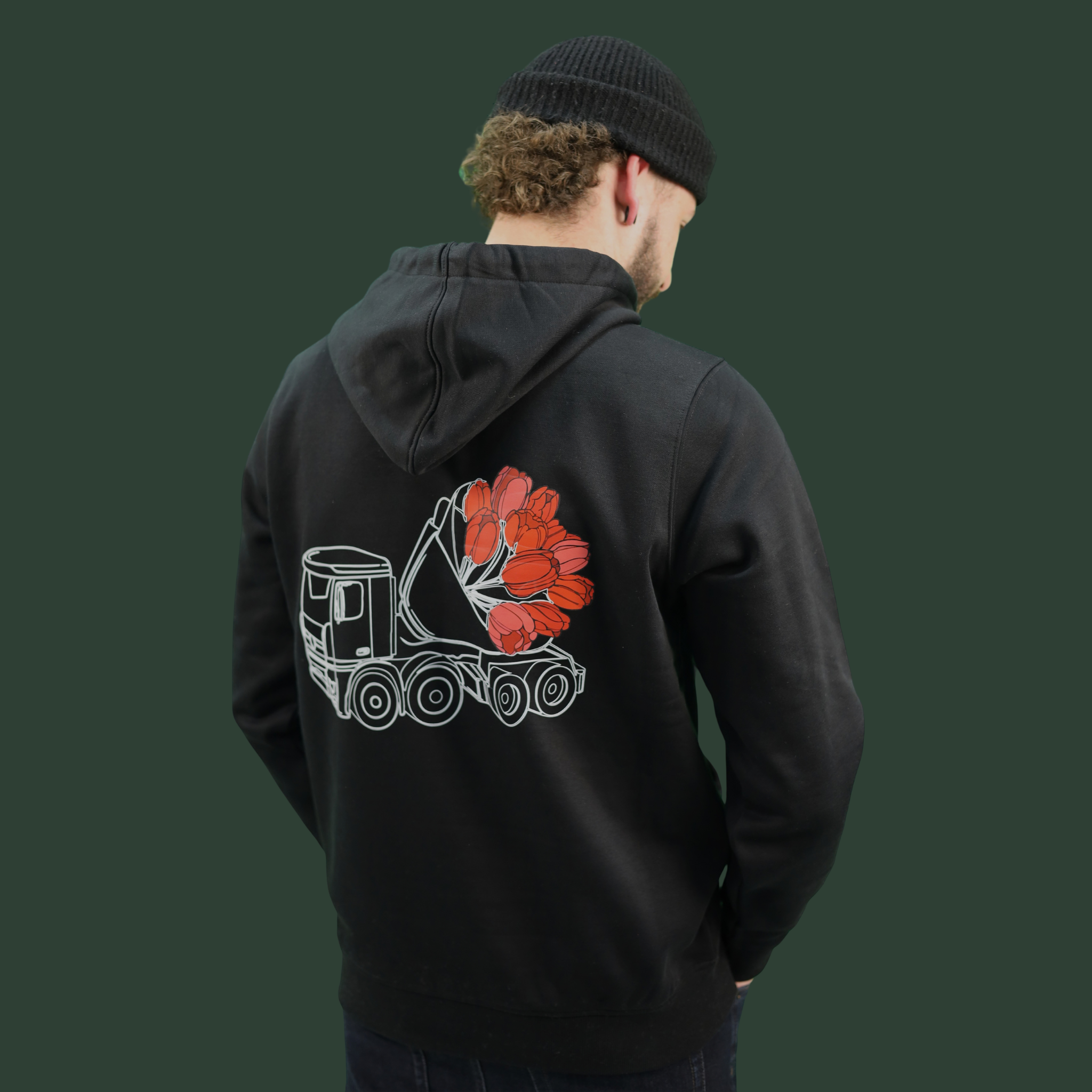Hoodie Camion à tulipes – Conduite fleurie REGULAR