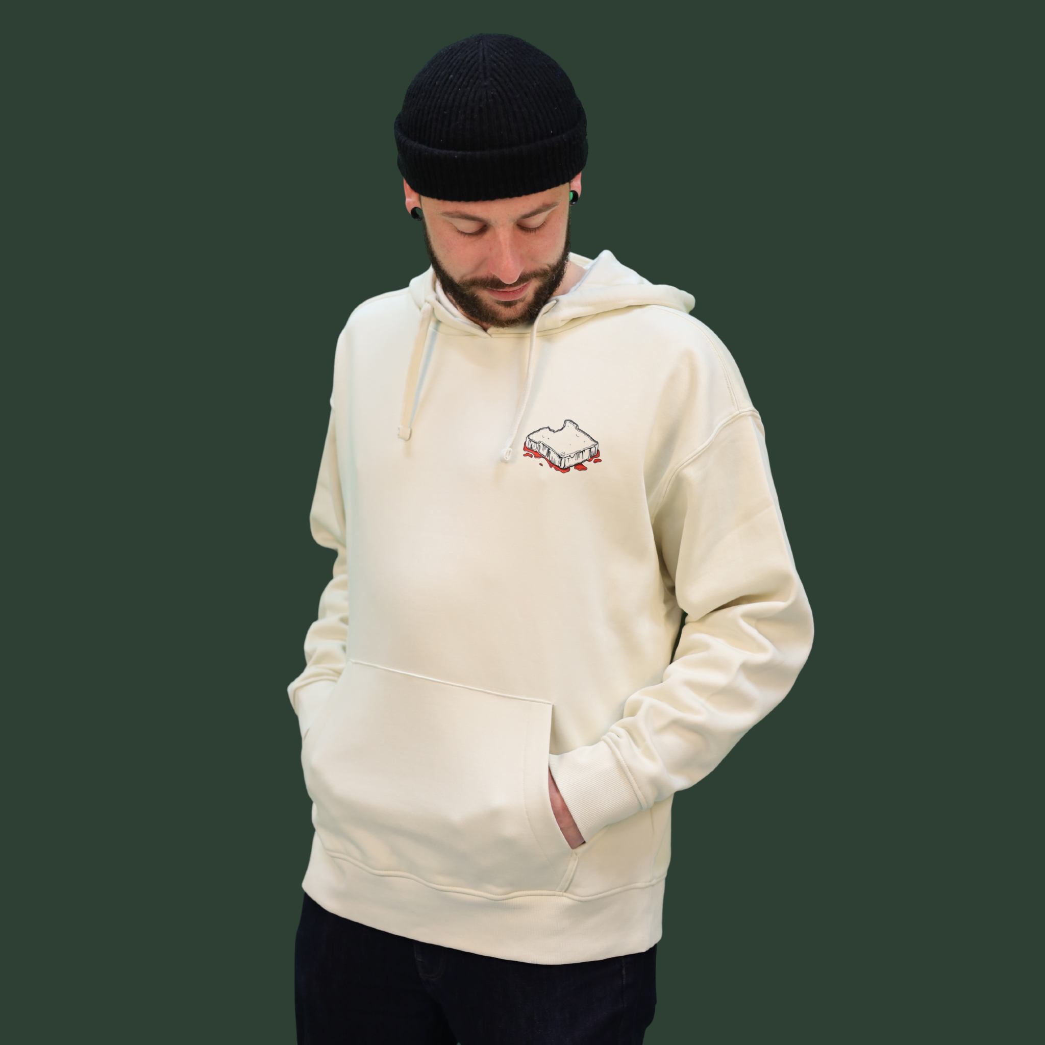 Hoodie Don’t make a flip – Don’t be a tartine OVERSIZE