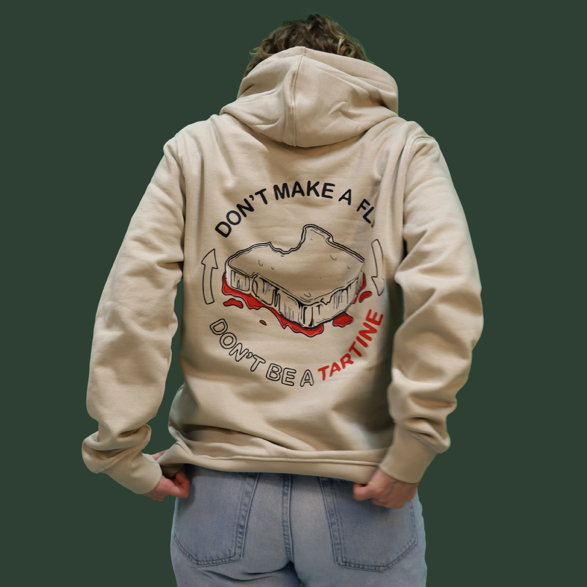 Hoodie Don’t make a flip – Don’t be a tartine REGULAR