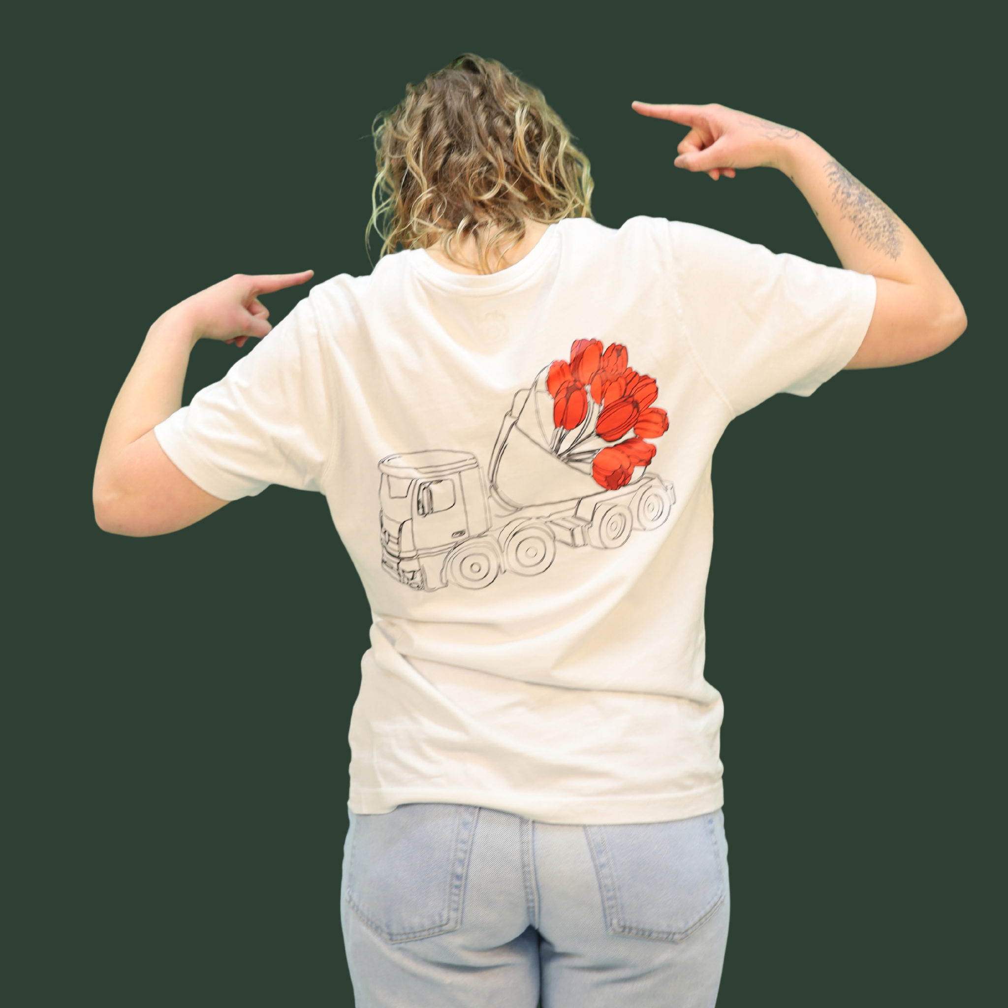 T-shirt Camion à tulipes – Conduite fleurie REGULAR