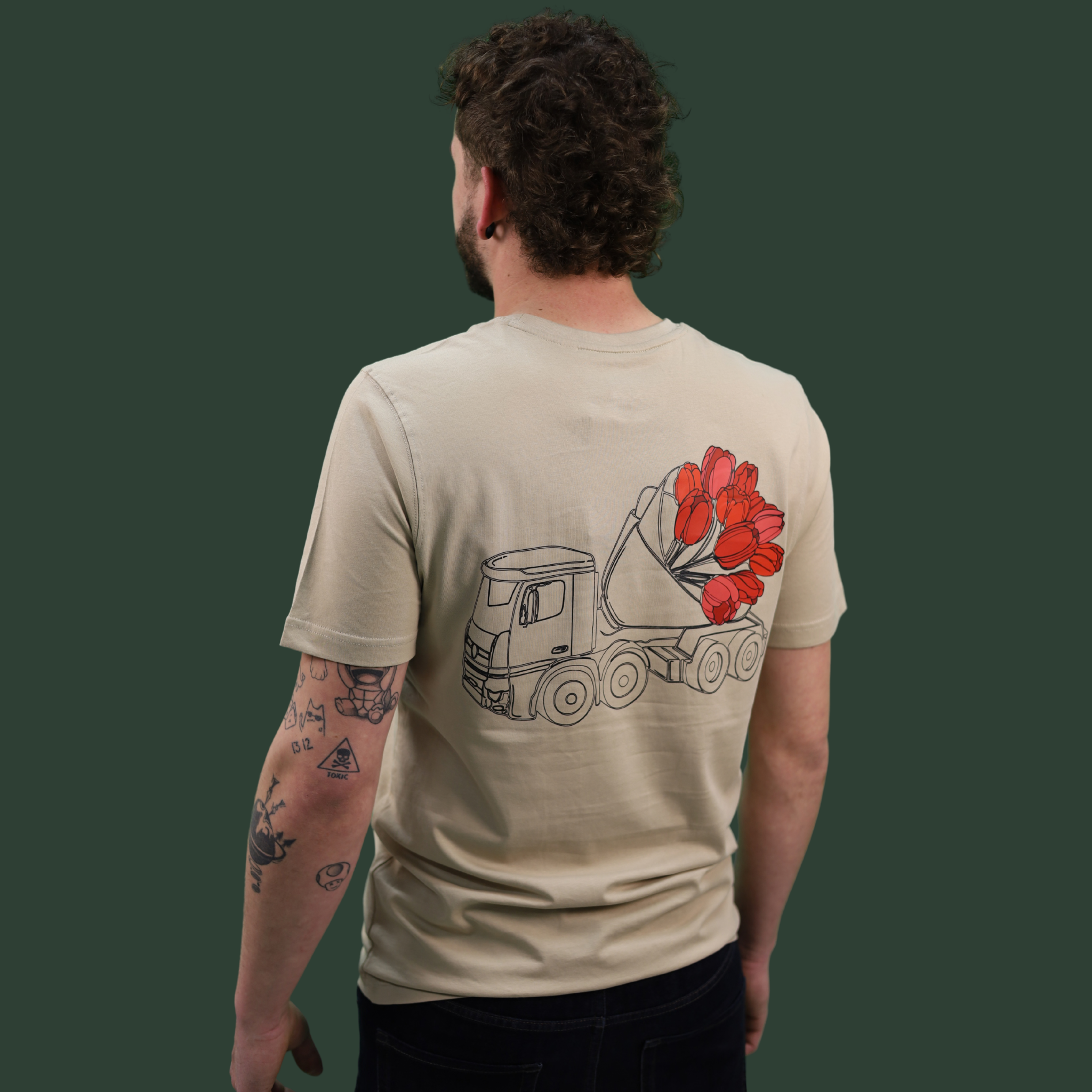 T-shirt Camion à tulipes – Conduite fleurie REGULAR