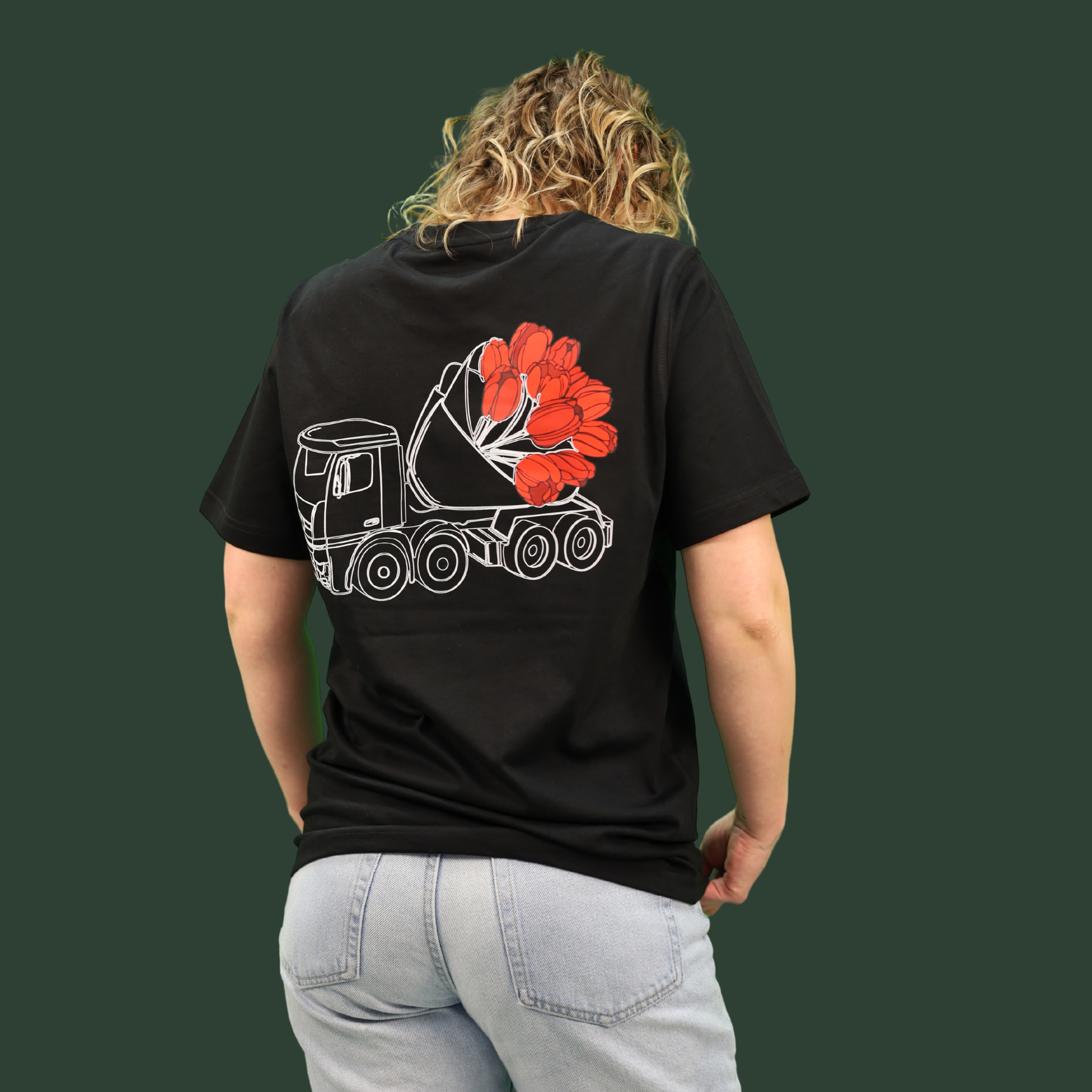 T-shirt Camion à tulipes – Conduite fleurie REGULAR