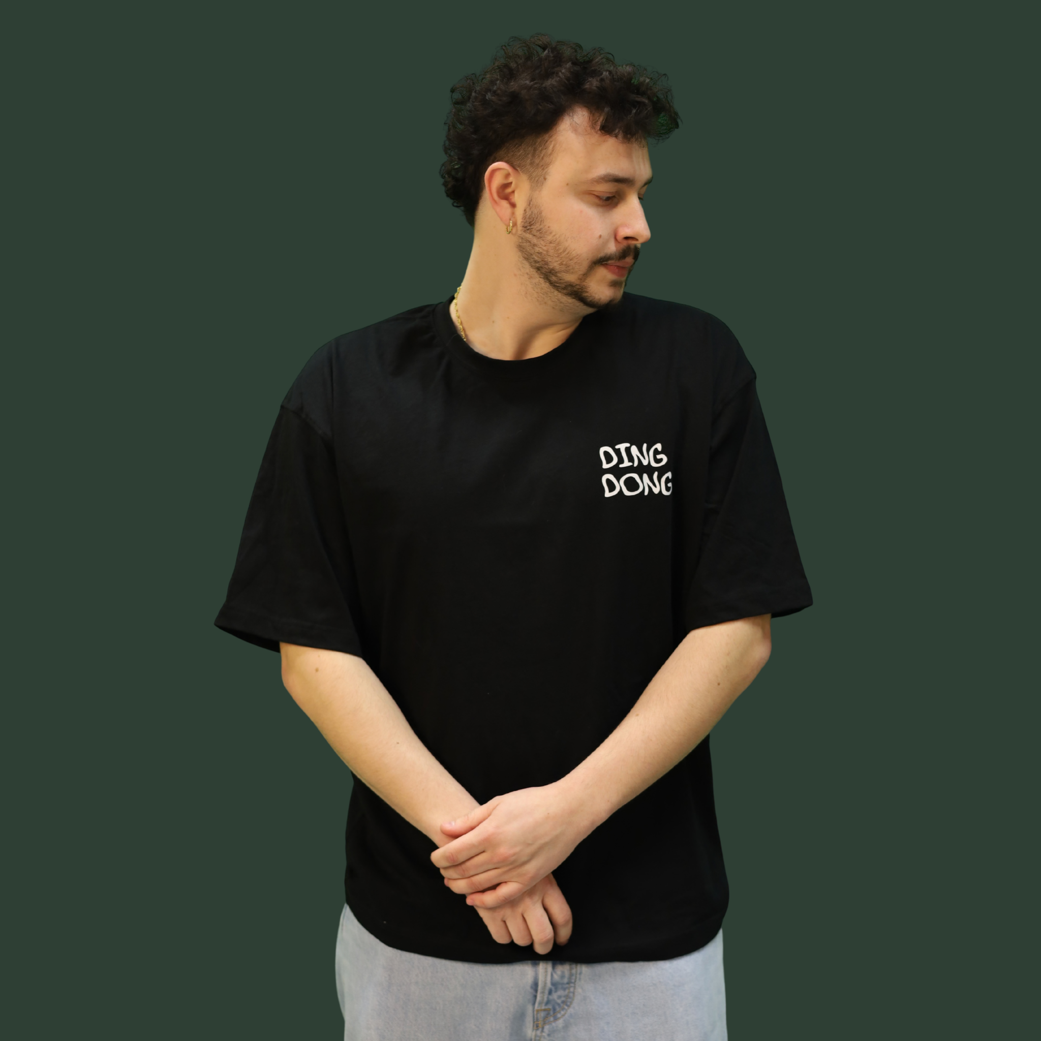 Lot de 3 T-shirts Oversize Streetwear – Coton Bio Noir