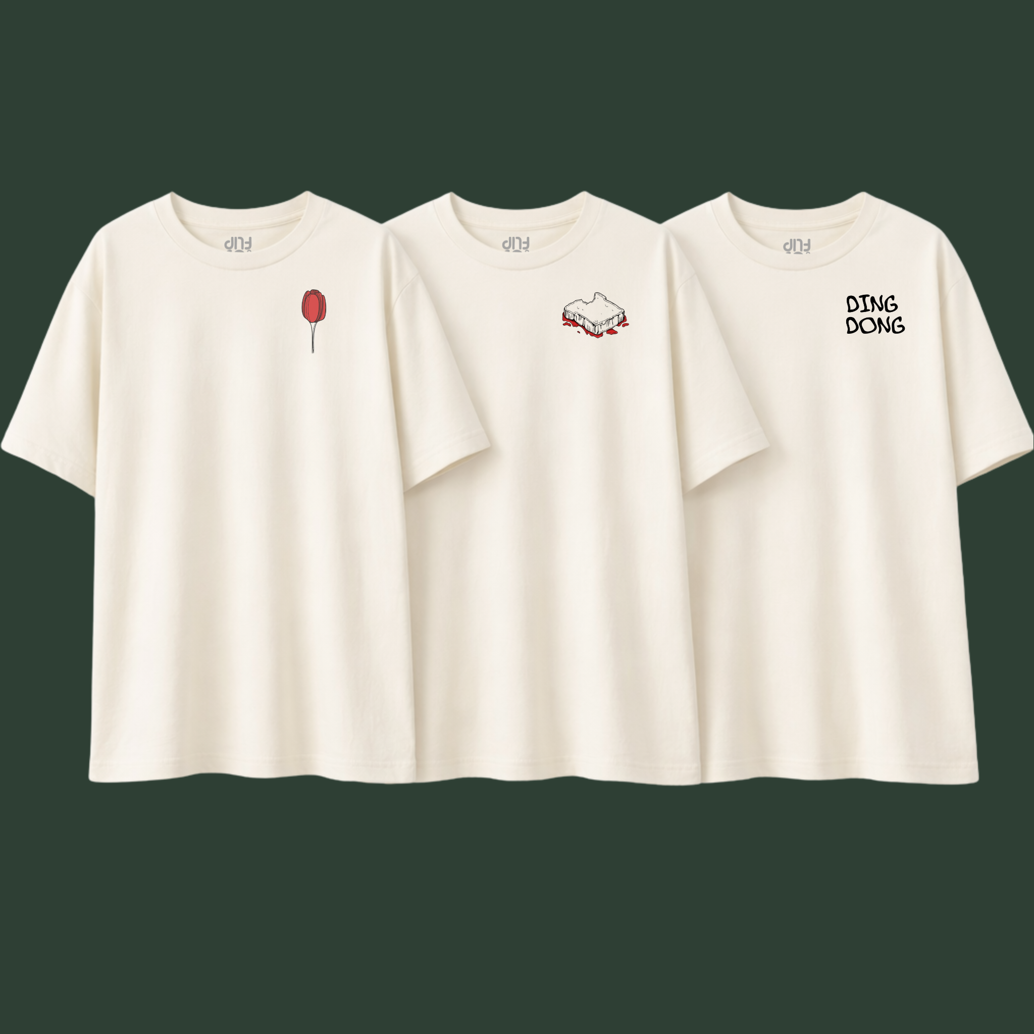 Lot de 3 T-shirts Oversize Streetwear – Coton Bio Birch