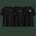 Lot de 3 T-shirts Regular Streetwear – Coton Bio Noir